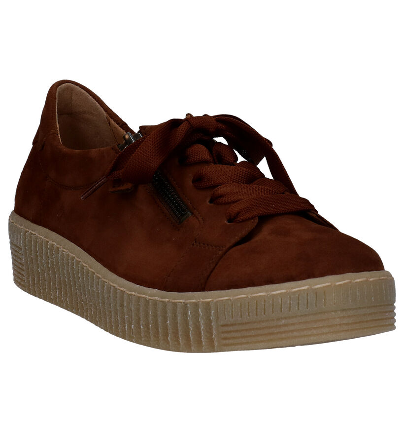 Gabor Best Fitting Cognac Veterschoenen in leer (282306)