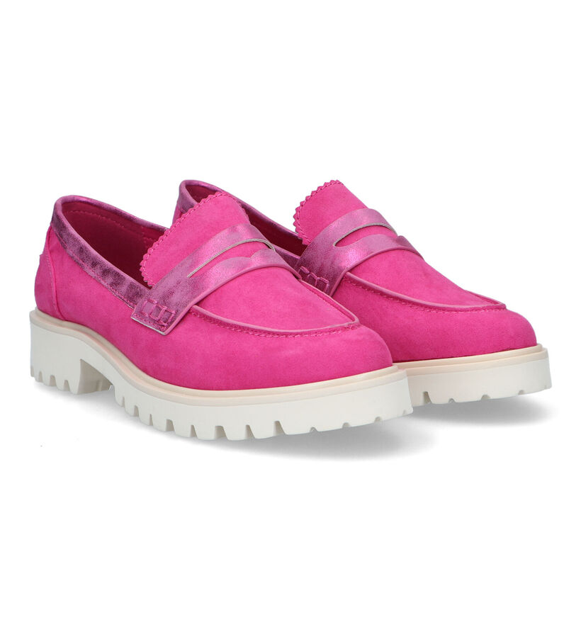 La Strada Chaussures à enfiler en Rose fuchsia pour femmes (334567)