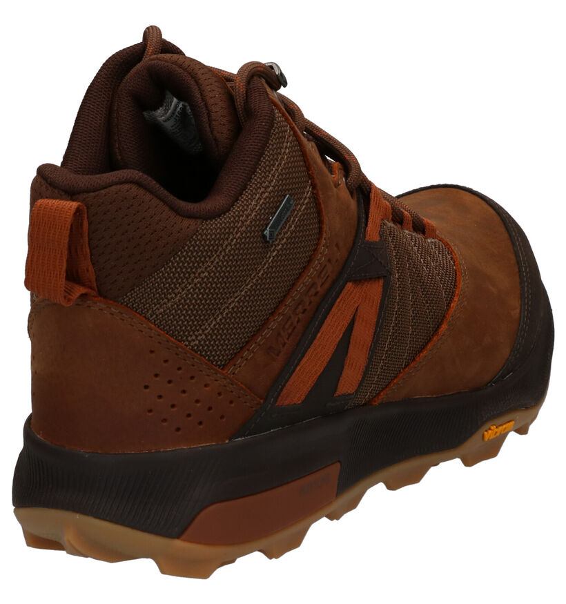 Merrell Zion Chaussures de randonn&eacute;e en Kaki en cuir (290072)