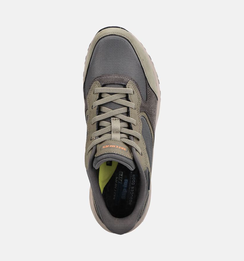 Skechers Slade Ultra Gage Kakigroene Sneakers voor heren (378015)