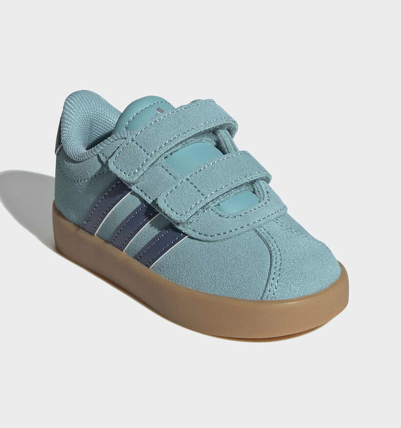 adidas VL Court 3.0 Turquoise Sneakers voor jongens, meisjes (366987) - geschikt voor steunzolen