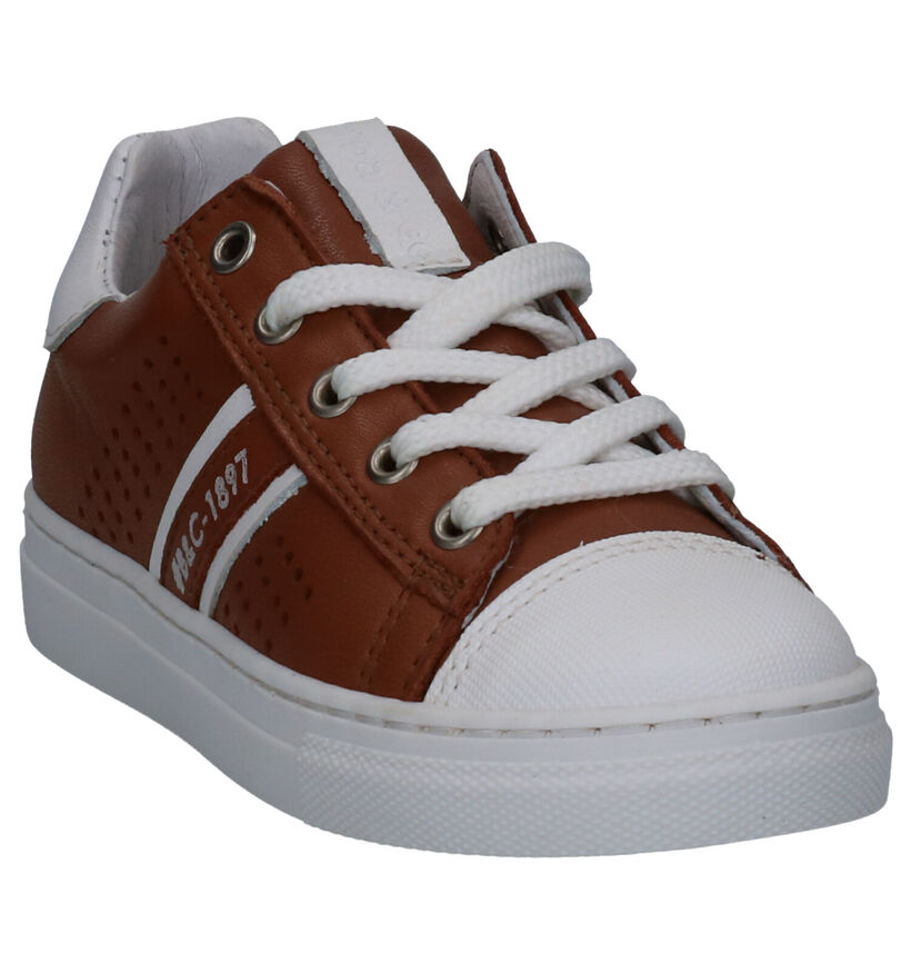 Bana & Co Cognac Sneakers in leer (273247)