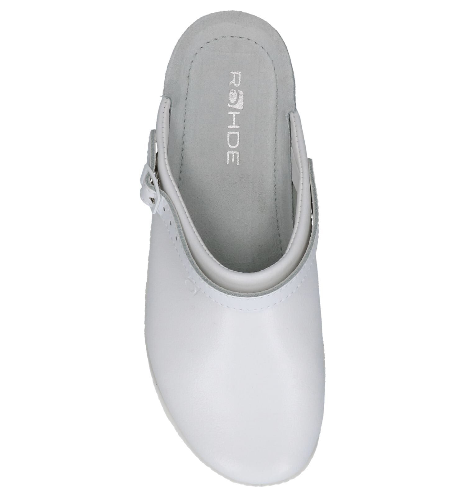 Witte Pantoffels Rohde met Verstelbare Sluiting Dames Pantoffels