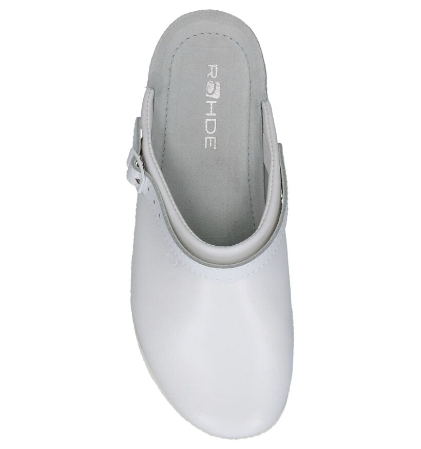 Witte Pantoffels Rohde met Verstelbare Sluiting voor dames (250635)
