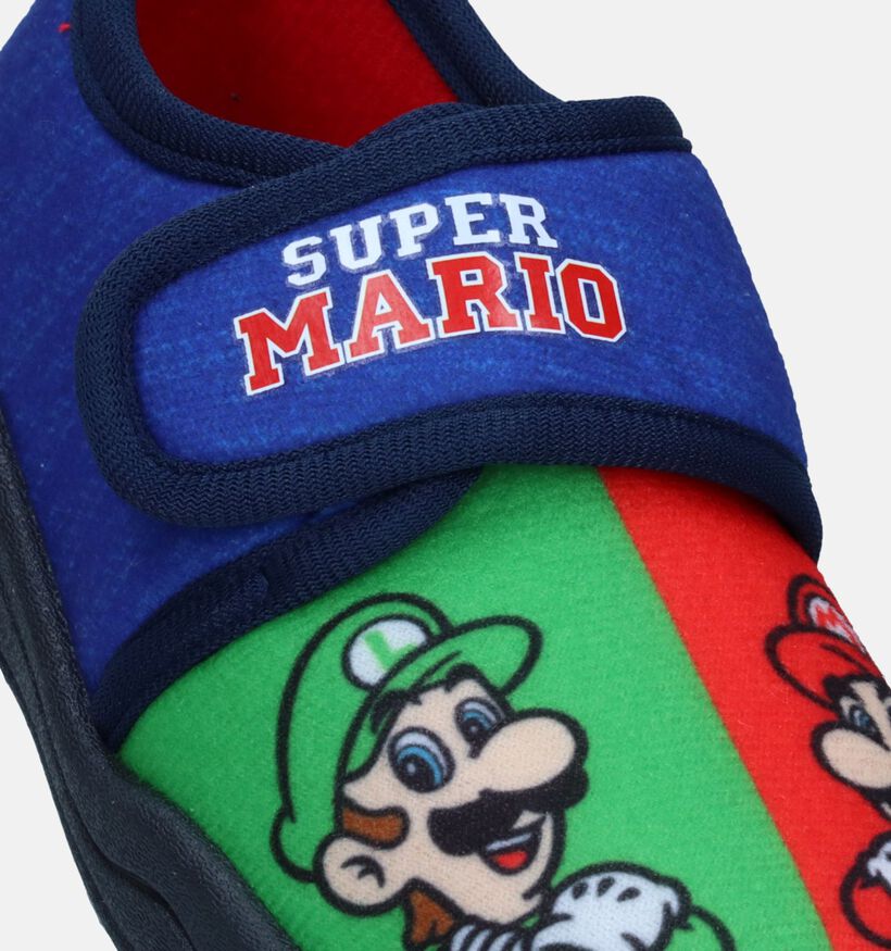 Super Mario Blauwe Pantoffels voor jongens (347313)