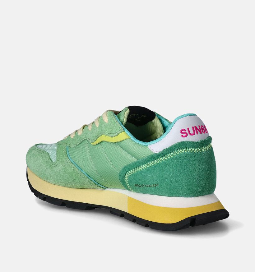 Sun68 Baskets casual en Vert pour femmes (351703) - pour semelles orthopédiques