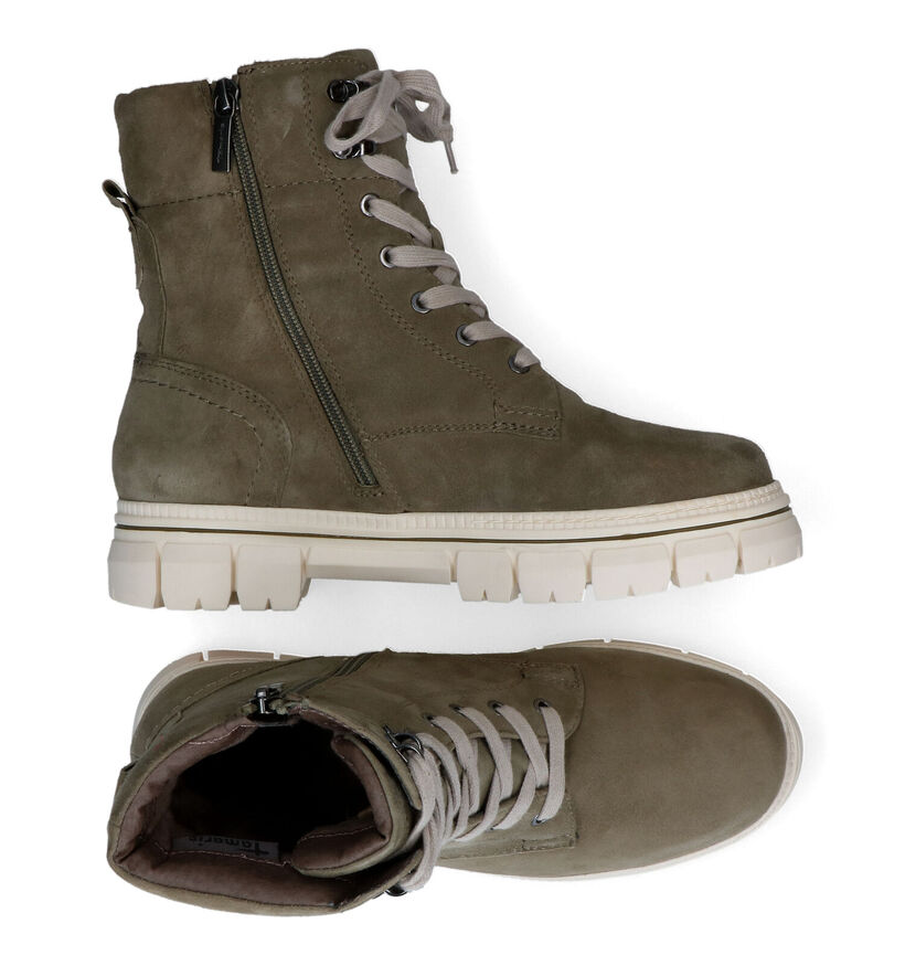 Tamaris Comfort Taupe Boots in nubuck (317970)