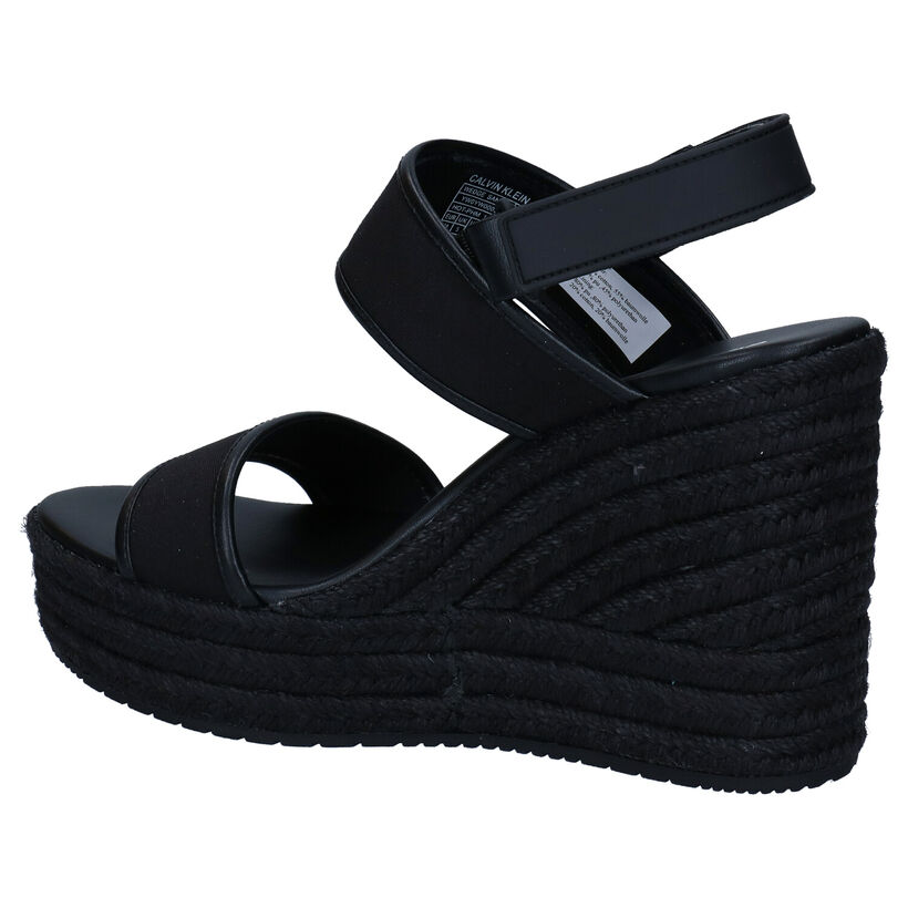 Calvin Klein Espadrilles en Noir en simili cuir (285301)