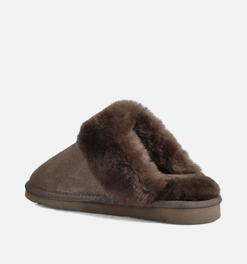 Flurry Pantoufles ouvertes en Gris pour femmes (362521)