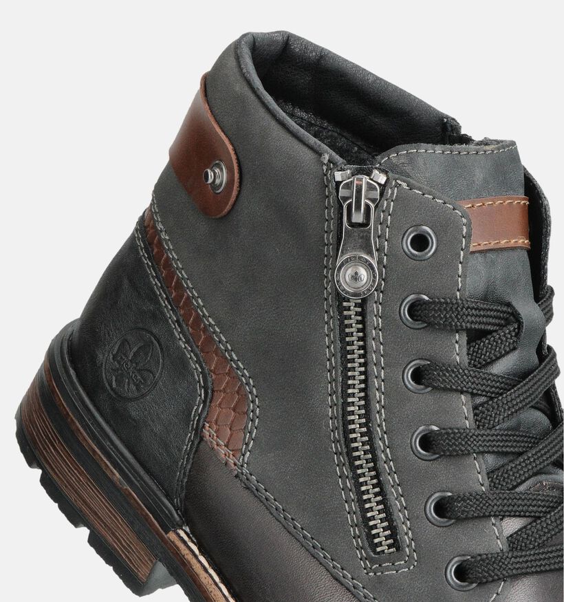 Rieker Grijze Veterboots voor heren (363514)