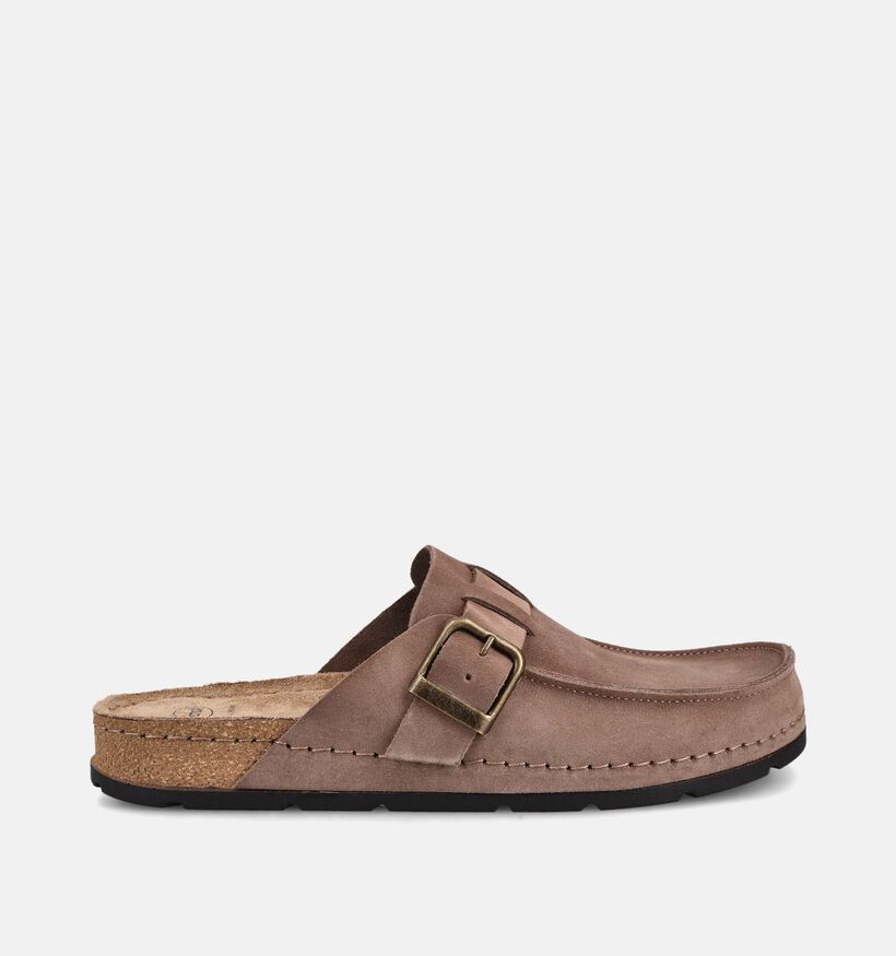 Scholl Bora Nu-pieds en Taupe pour hommes (381871)