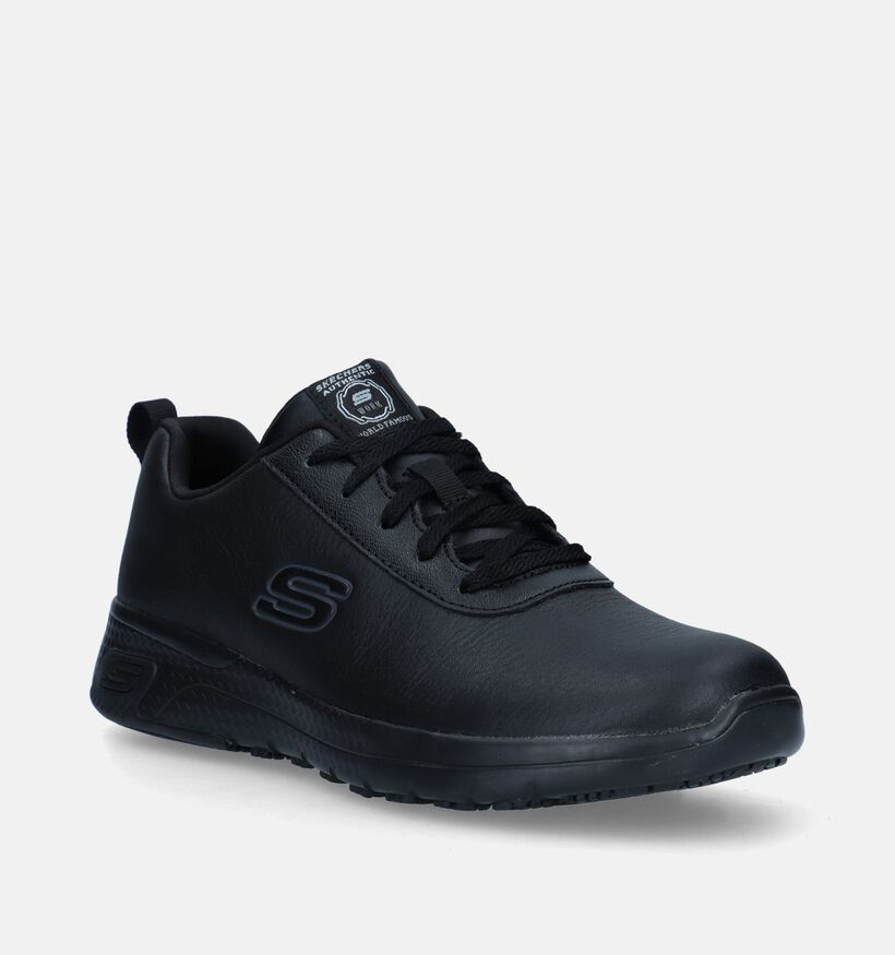Skechers Work ISO Relaxed Fit Baskets en Noir pour femmes (347654) - pour semelles orthopédiques