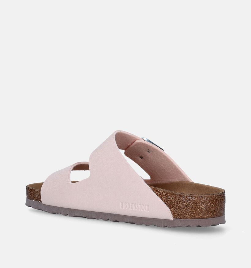 Birkenstock Arizona Birko Flor Nubuck Nu-pieds en Rose pour femmes (337980)