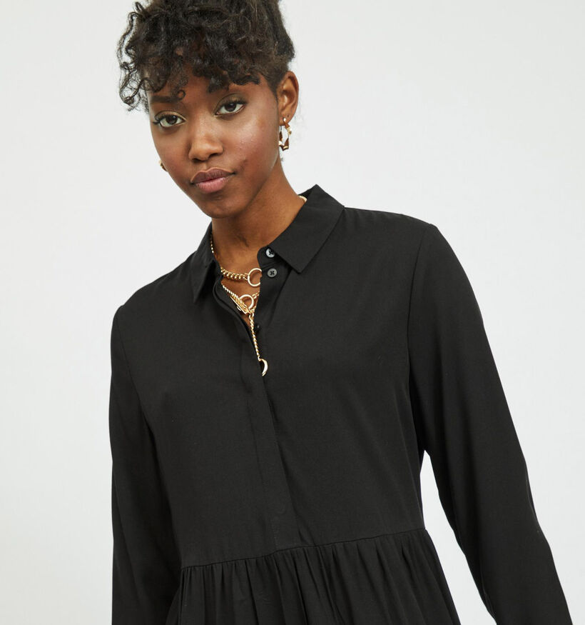 Vila Morose Robe chemise en Noir pour femmes (338133)