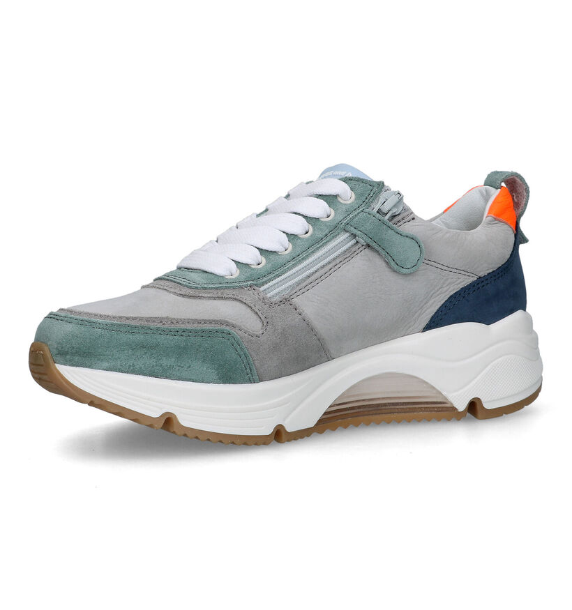 STONES and BONES Falcan Blauwe Veterschoenen in nubuck (325938)