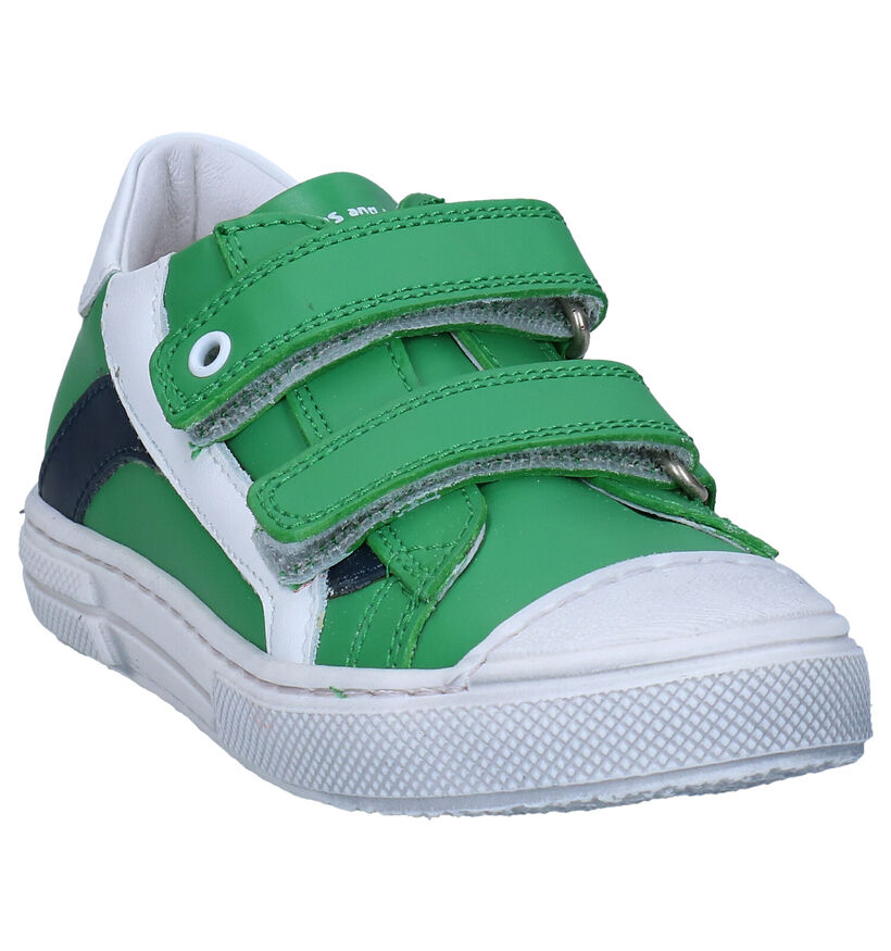 STONES and BONES Marro Chaussures à velcro en Vert pour garçons (303473) - pour semelles orthopédiques