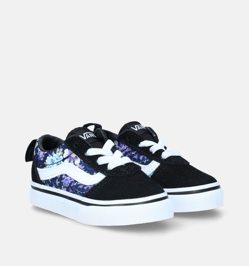 Vans Ward TD Slip-on Moody Floral Baskets pour bébé en Noir pour filles (334081)