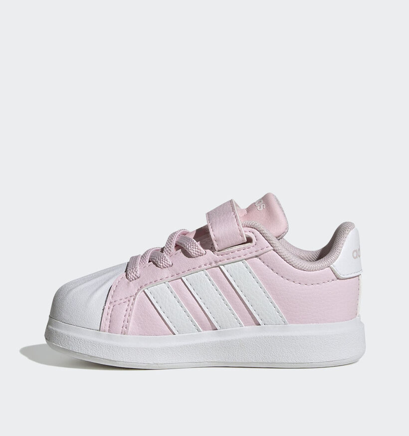 adidas Streettalk Baskets en Rose pour filles (372793) - pour semelles orthop&eacute;diques