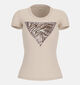 Guess Pearl Oyster Beige T-shirt met Korte Mouwen voor dames (370362)