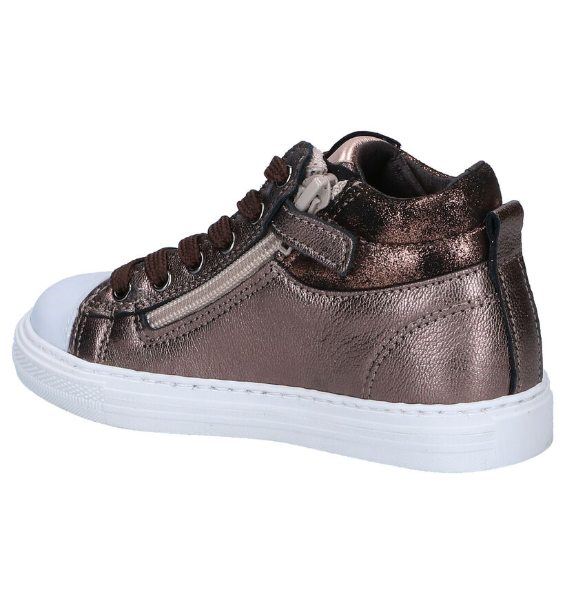 Little David Bronzen Hoge Schoenen in leer (298569)