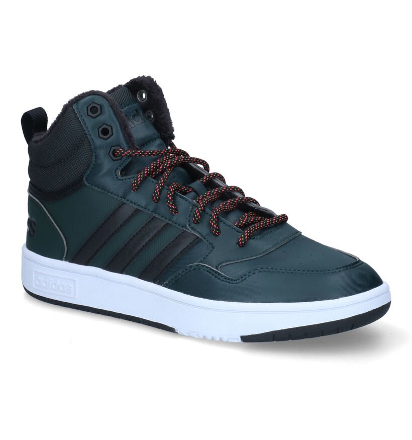 adidas Hoops 3.0 Mid Zwarte Sneakers voor heren (326291)