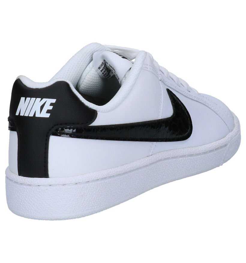 Nike Court Royale Baskets en Blanc en cuir (261698)