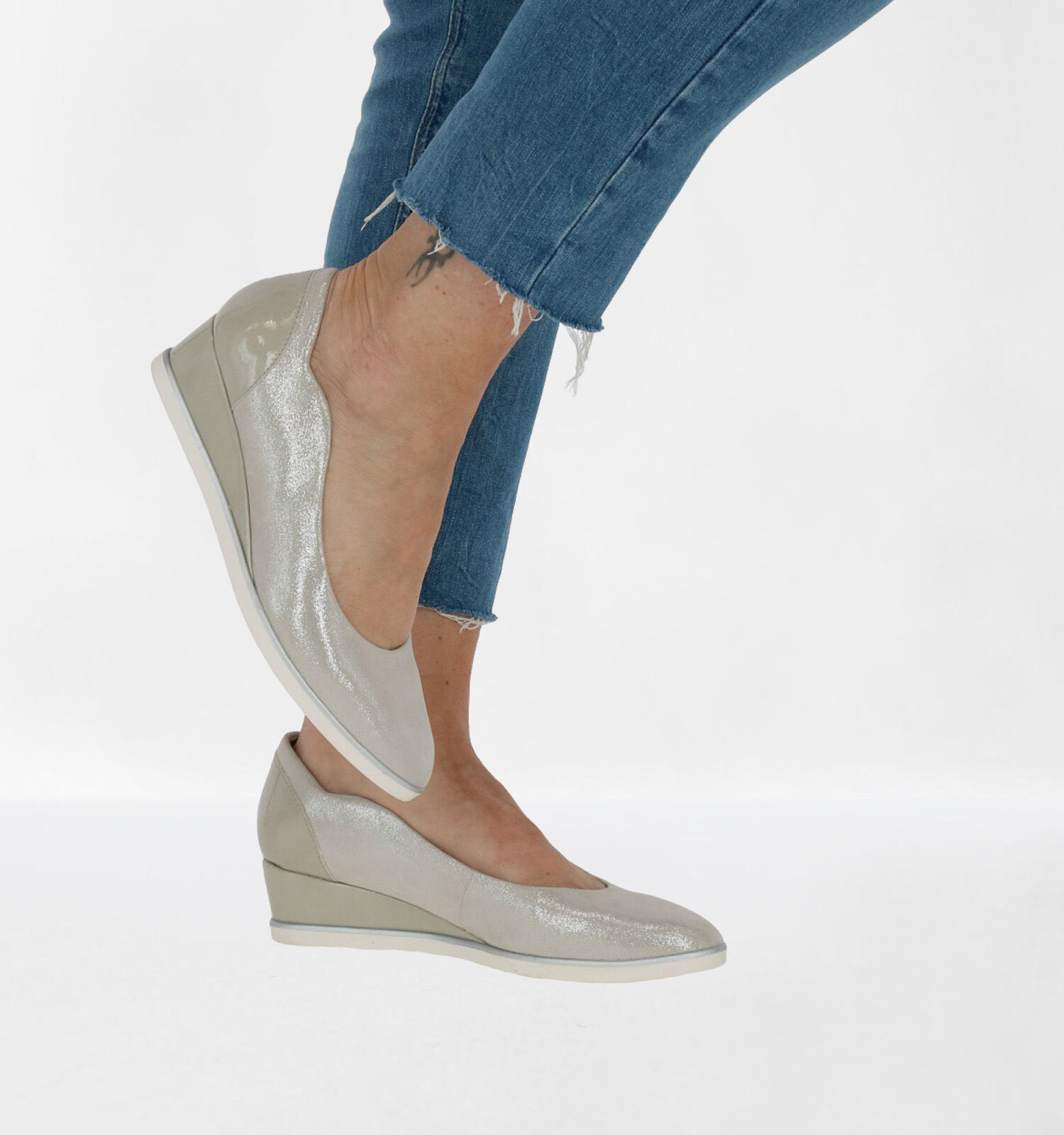 Zilveren pumps tamaris best sale