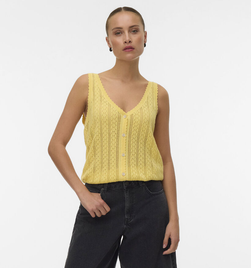 Vero Moda Lux Light D&eacute;bardeur en Jaune pour femmes (369400)