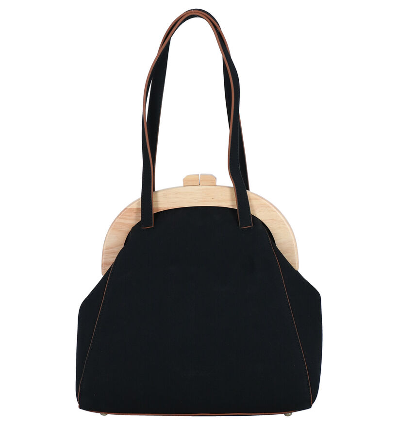 Woomen Iris Vegan Sac à bandoulière en Noir en textile (288721)