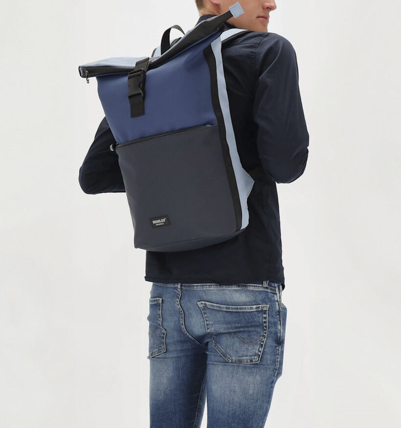 Beagles Blauwe Rolltop Rugzak voor dames, heren (377043)