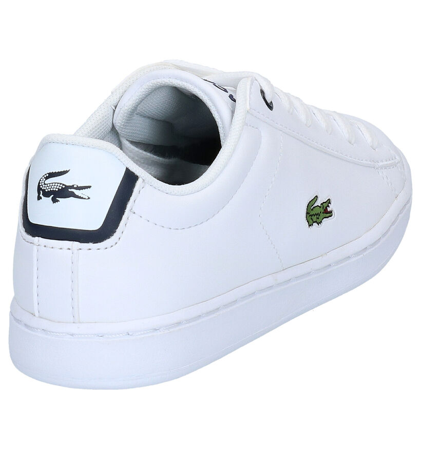 Lacoste Carnaby Evo Witte Veterschoenen in leer (289809)