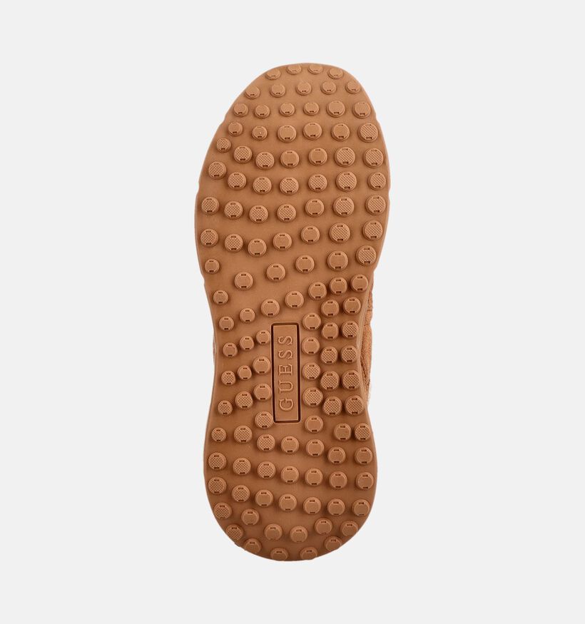 Guess Facter2 Baskets en Cognac pour femmes (379506) - pour semelles orthop&eacute;diques