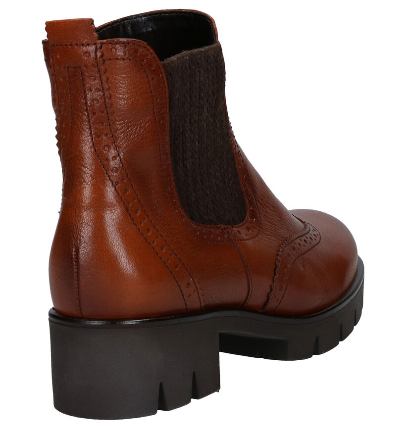 Gabor Best Fitting Bottines en Cognac en cuir (282375)