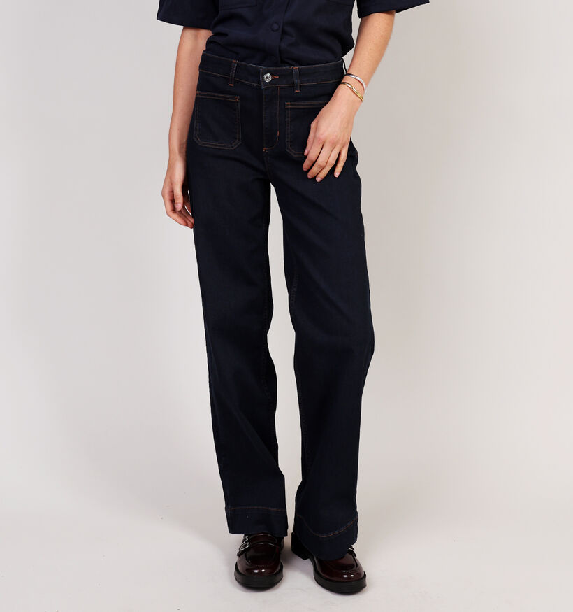 comma Blauwe Straight Leg Jeans voor dames (364462)