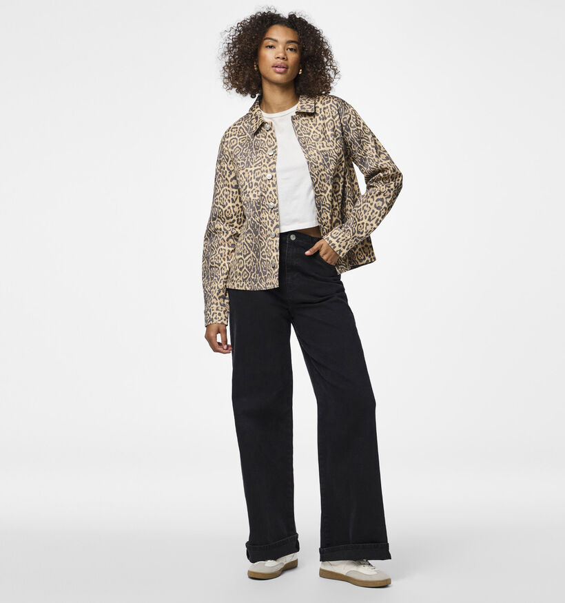 Pieces Fia Bruin Denim hemd voor dames (354087)