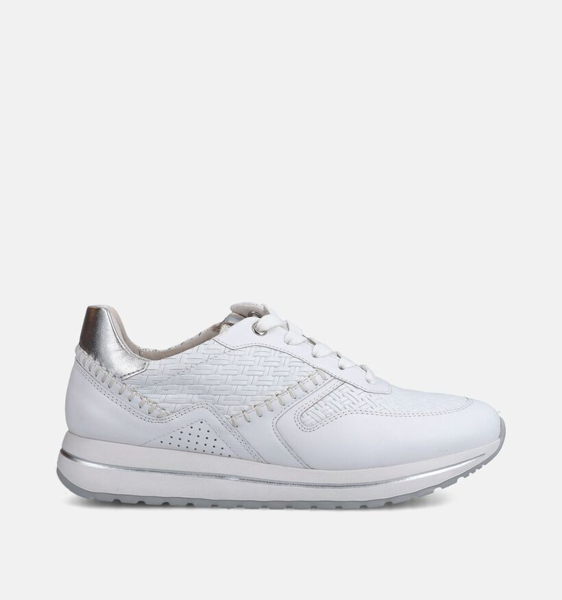 Gabor Witte/Zilveren Sneakers voor dames (368365) - geschikt voor steunzolen