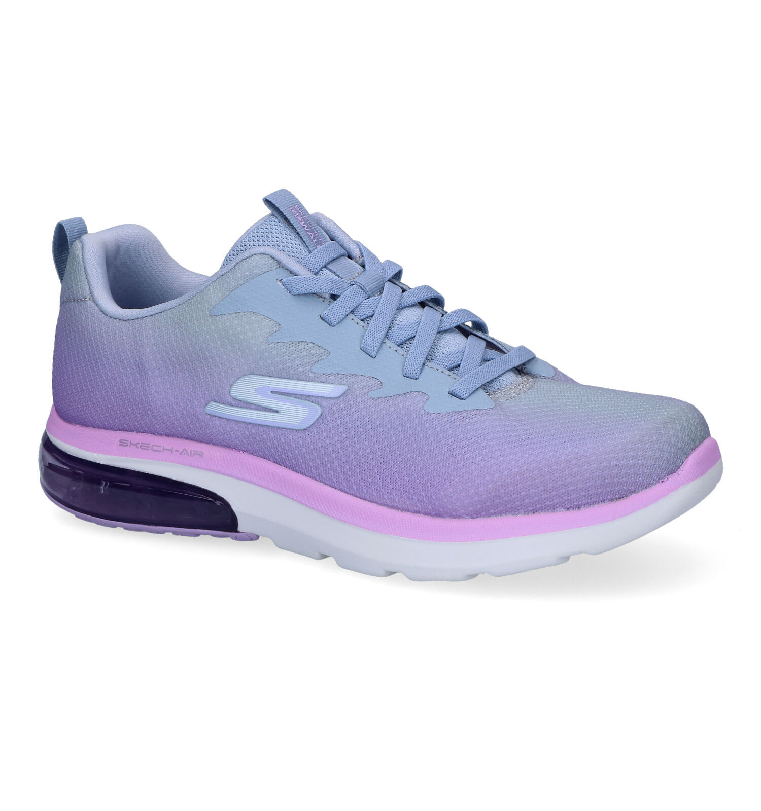 Skechers Go Walk Air 2.0 Quick Breeze Paarse Sneakers Dames