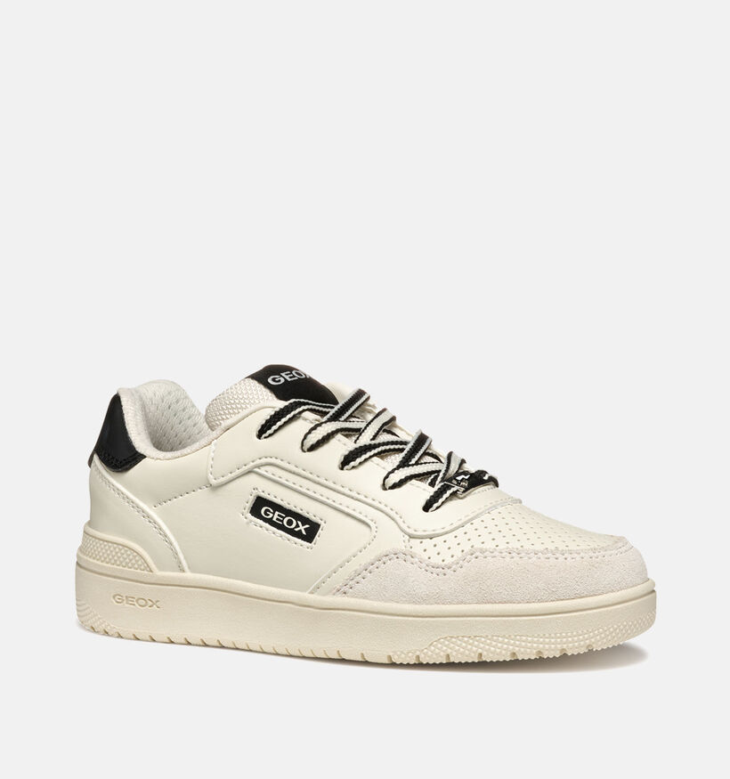 Geox Washiba Chaussures à lacets en Blanc pour garçons (356390) - pour semelles orthopédiques
