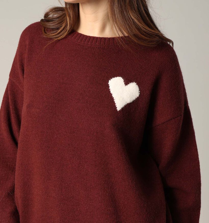 Deeluxe Original Pull en Bordeaux pour femmes (365456)