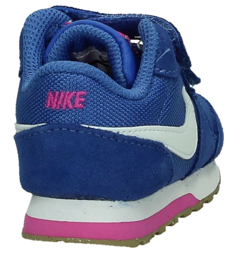 Nike Baskets basses en Bleu en daim (198109)