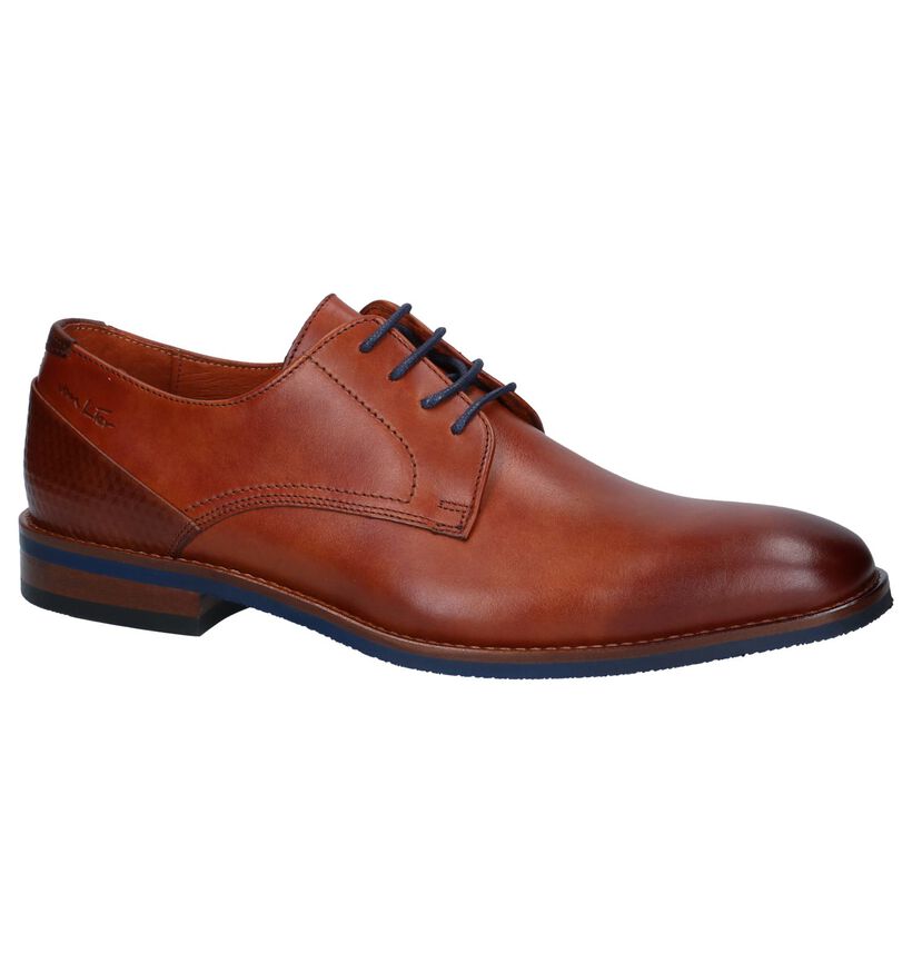 Cognac Geklede Schoenen Van Lier in leer (241086)