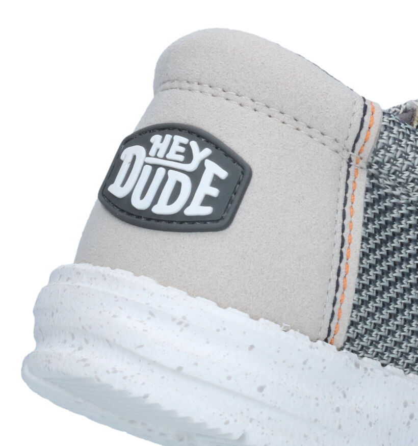 HEYDUDE Wally Sox Grijze Instappers voor heren (324858) - geschikt voor steunzolen