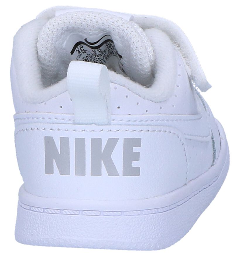 Nike Court Borough Witte Sneakers voor jongens, meisjes (322316)