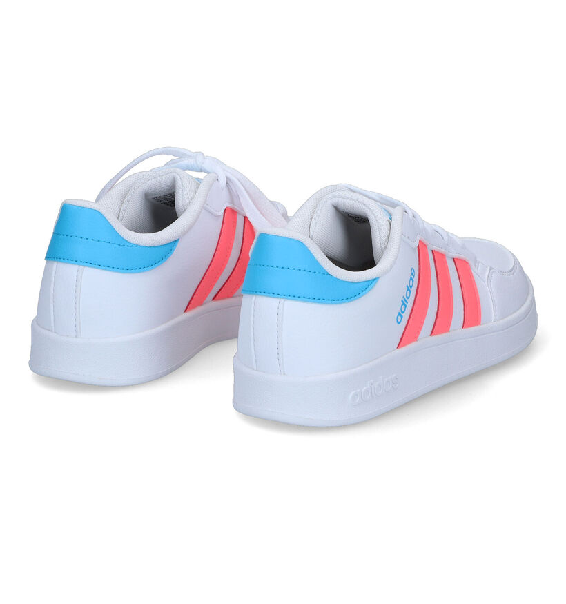 adidas Breaknet Witte Sneakers voor meisjes (318928) - geschikt voor steunzolen