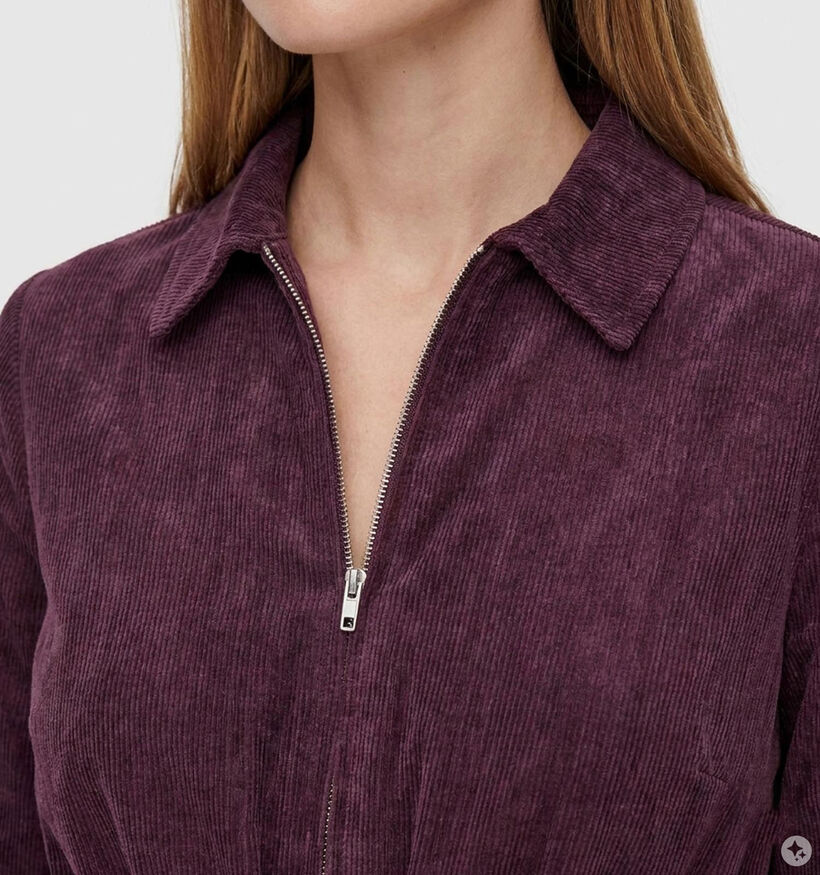 JDY Ulla Ohio Fig Bordeaux Hemdjurk voor dames (379363)