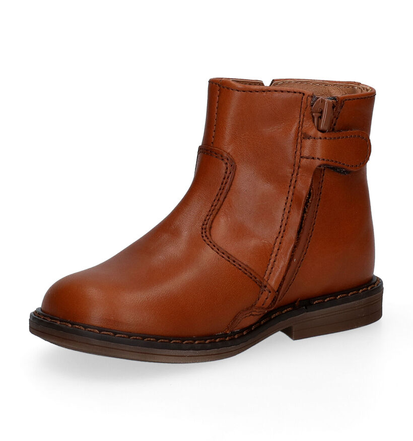 Romagnoli Bottes basses en Cognac en cuir (298517)