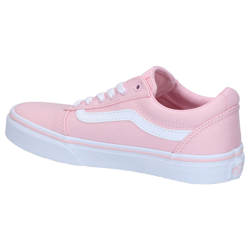 Vans Ward Roze Sneakers in stof (285715)