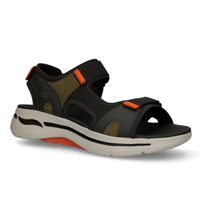 Skechers Arch Fit Mission Bruine Sandalen in kunststof (305380)