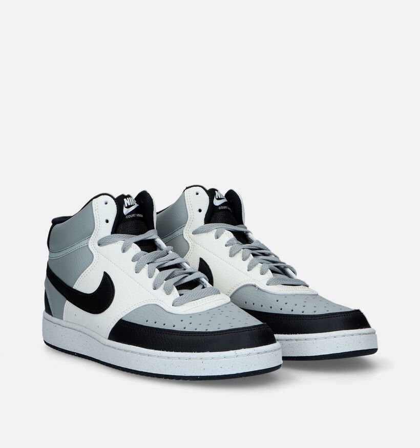 Nike Court Vision Mid Next Nature Baskets en Gris pour hommes (332320)