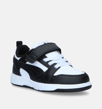 Puma Rebound Low Baskets Blanc/Bleu